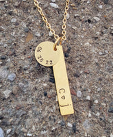 Personalized Bar Necklace