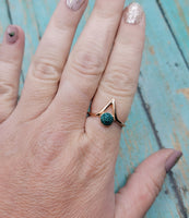 Abstract Cremation Ring - Urn Ring Made with Ashes