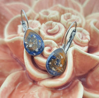 Cremation, Hair, or Breast Milk Drop Earrings Made With Ashes