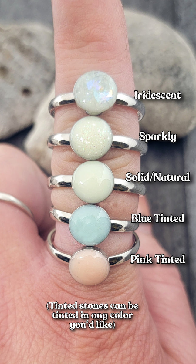 Breast milk stone ring discount