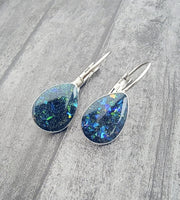 Cremation, Hair, or Breast Milk Drop Earrings Made With Ashes