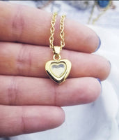 Tiny Heart Cremation Locket