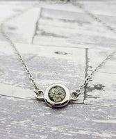 Cremation Necklace Made with Ashes Infused