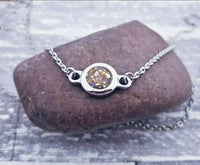 Cremation Necklace Made with Ashes Infused