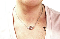 Cremation Necklace Made with Ashes Infused