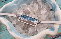 Beach Cremation Bar Bracelet Made with your loved one's actual ashes