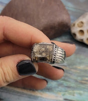 Men's Cremation Ring Made with Ashes