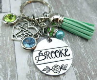 Personalized Sweet 16 Keychain - New Car Accessories - Tassel Keychain
