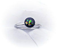 Stainless Steel Cremation Ring/6mm stone