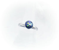 Stainless Steel Cremation Ring/6mm stone