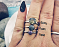 Stainless Steel Cremation Ring/6mm stone