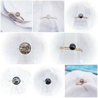 Create Your Own Cremation Ring- Choose Your Size/Metal/Stone Color