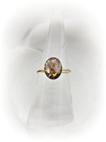 14k Gold Filled 8x10mm Oval Cremation Ring