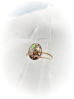 14k Gold Filled 8x10mm Oval Cremation Ring