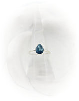 Sterling Silver Teardrop Cremation Rope Stacking Ring