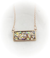 Cremation Bar Necklace Made with your loved one's actual ashes