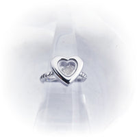 SALE- Heart Cremation Ring - Locket Ring