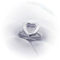 SALE- Heart Cremation Ring - Locket Ring