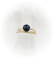 14k Gold or Rose Gold 6mm Cremation Rope Ring