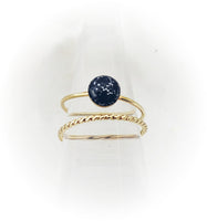 14k Gold or Rose Gold 6mm Cremation Rope Ring