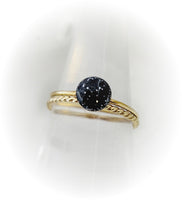 14k Gold or Rose Gold 6mm Cremation Rope Ring