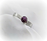 4mm Wide Band Birthstone Cremation Ring