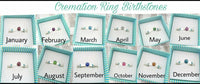 4mm Wide Band Birthstone Cremation Ring