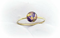 Actual Flower Ring 6mm Sterling Silver,  Rose Gold,  or Gold
