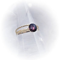 14k Gold or Rose Gold 6mm Cremation Rope Ring