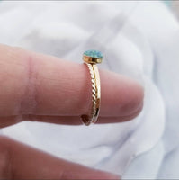 14k Gold or Rose Gold 6mm Cremation Rope Ring