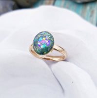 Oval Cremation Ring Stainless Steel