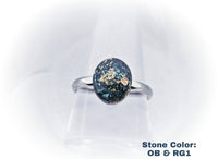 Oval Cremation Ring Stainless Steel