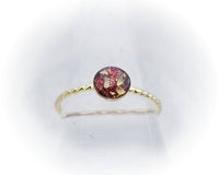 14k Gold 6mm Cremation Rope Ring