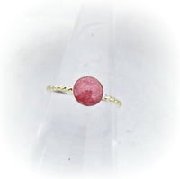 14k Gold 6mm Cremation Rope Ring