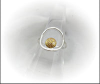 Sterling Silver Full Moon Karma Design Cremation Ring