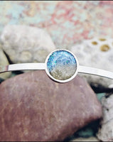 Beach Cremation Bracelet Made with your loved one's actual ashes