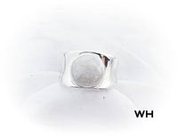 
              Wide Band Sterling Silver Cremation Ring 10mm
            