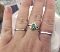 Sterling Silver Teardrop Cremation Ring
