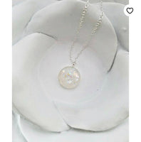 Opalescent Cremation Necklace Made with Ashes Infused