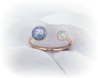Double Stone Cremation Ring