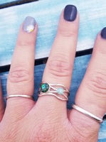 Double Cremation Ring- Sterling Silver