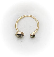 Double Stone Cremation Ring