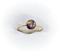 Actual Flower Ring 6mm Sterling Silver,  Rose Gold,  or Gold