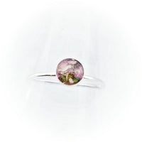 Actual Flower Ring 6mm Sterling Silver,  Rose Gold,  or Gold