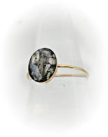 14k Gold Filled 8x10mm Oval Cremation Ring