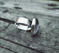 SALE* Sterling Silver Photo Ring - Custom Made - Any Photo! - Memorial Keepsake - Child Loss Gift - Hammered Ring