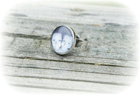 SALE* Sterling Silver Photo Ring - Custom Made - Any Photo! - Memorial Keepsake - Child Loss Gift - Hammered Ring