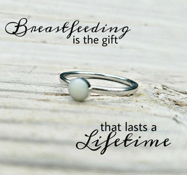 Breast Milk Ring - Breast Milk Jewelry - Preserved Breast Milk Ring - Breastfeeding Memorial Jewelry - Mommy's Milk Ring - Custom Made