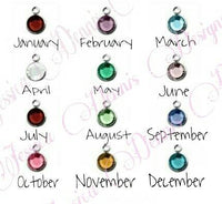 Add on Swarovski crystal birthstone
