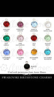 Add on Swarovski crystal birthstone